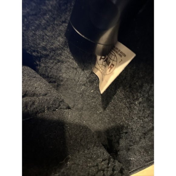 Pajar Women's Black Leather Waterproof Shearling Lined Back Zip Boots Size 7 - Picture 14 of 15